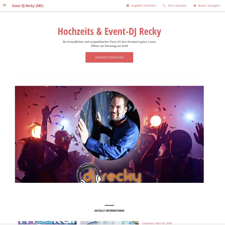 DJ-Recky Google Page DJ-Recky auf Google